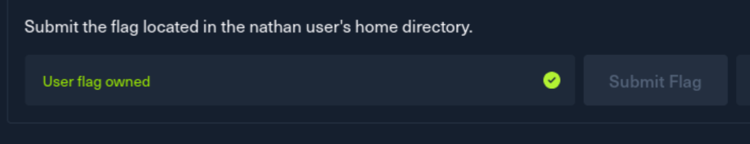 user.txt flag
